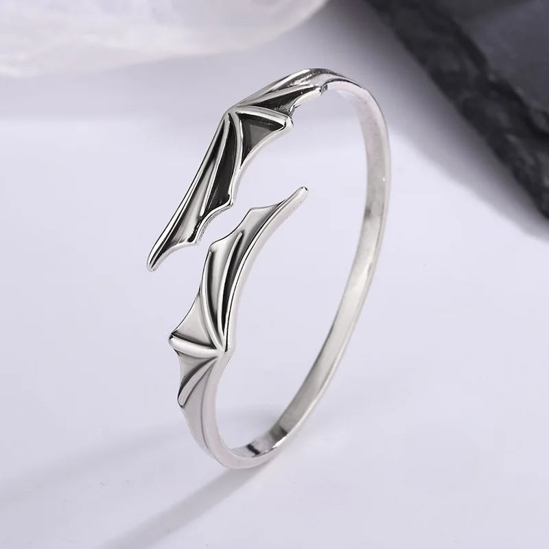 925 Sterling Silver Bracelet Bangle Feather Golden Flower Vintage Punk For Woman Men Fashion Jewelry Gift Dropship Wholesale