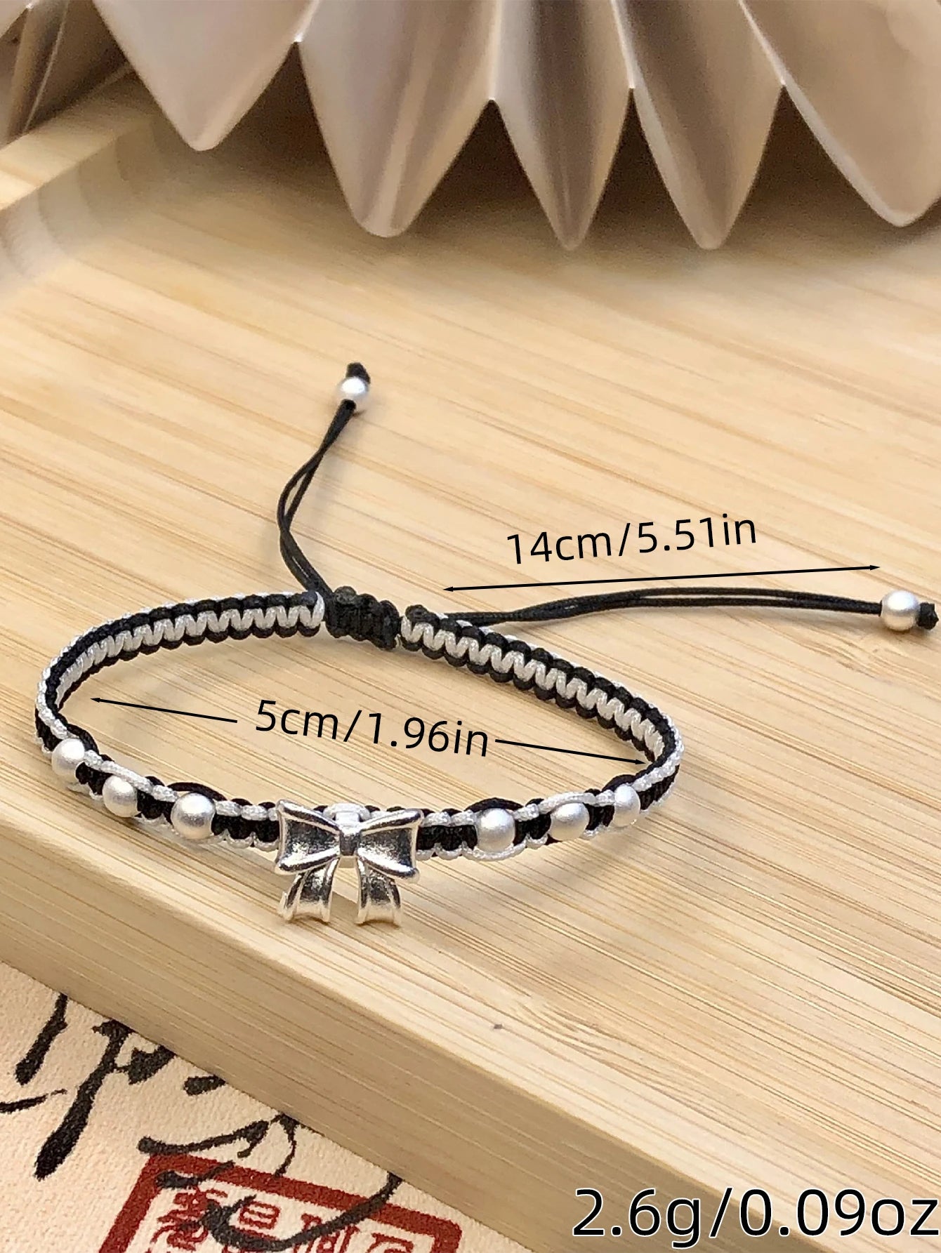 Retro Chinese Style Adjustable Handmade Braid String Bracelet Beaded Charm Bracelet Bangle Fashion Couple Adjustable Bracelet