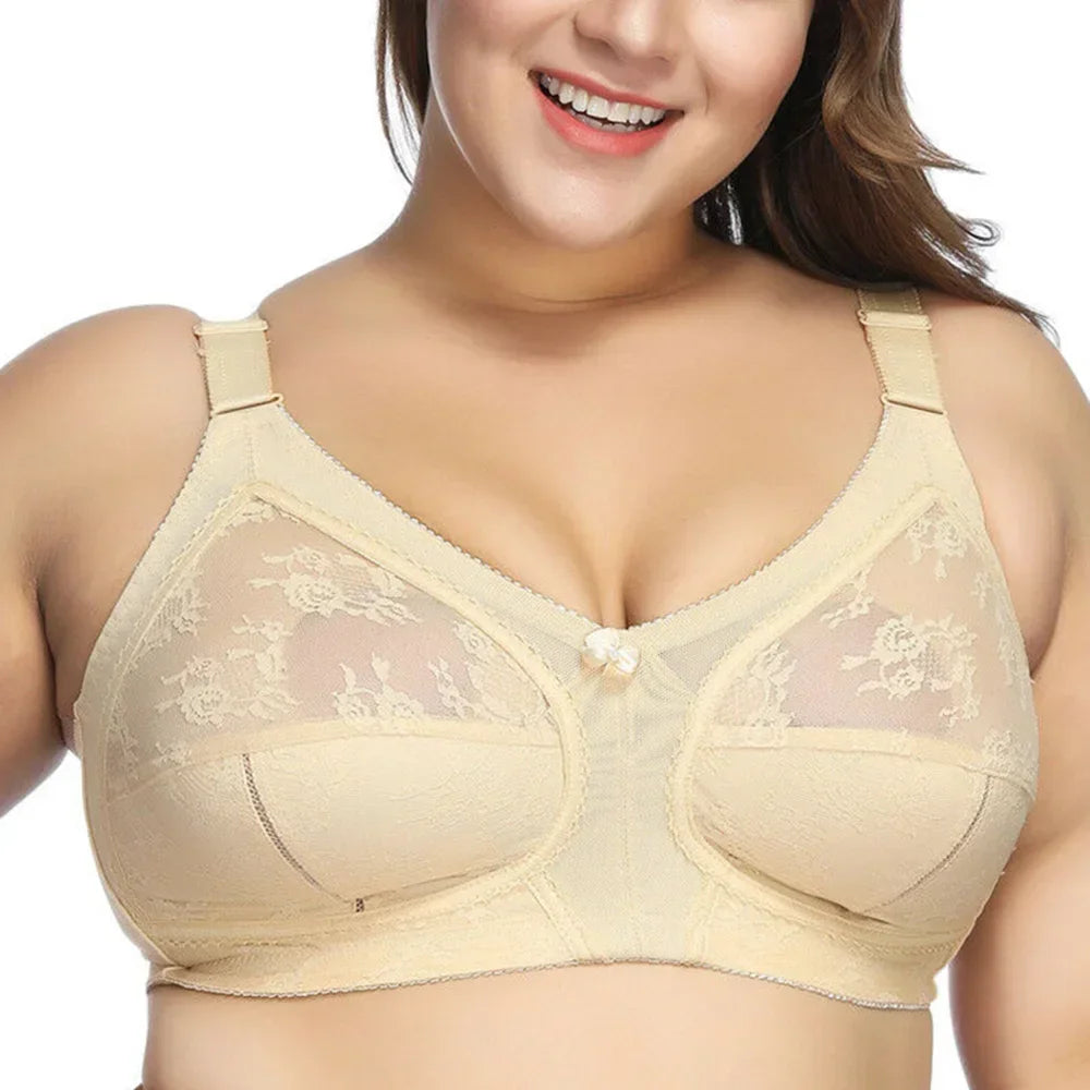 Big Minimizer Bras - Large Size Lace Wireless Full Coverage