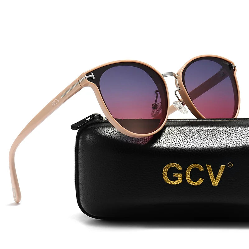 2025 GCV Polarized Cat Eye Sunglasses - Luxury Ultralight Tourism Party