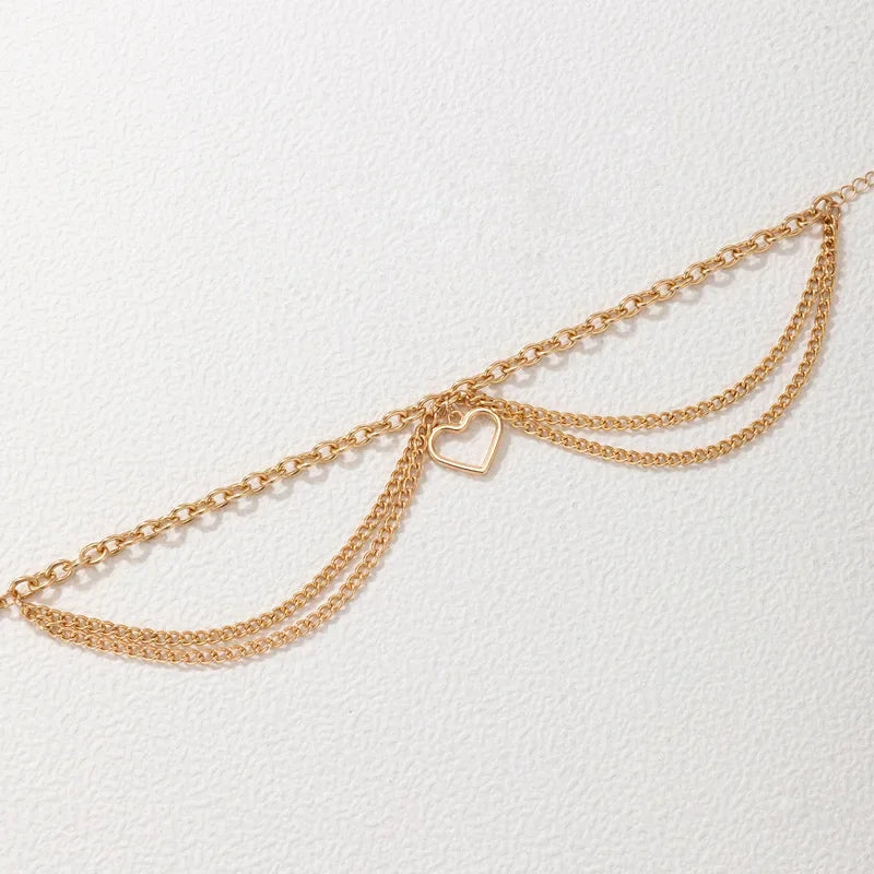 Classic Snake Multi-layer Anklet For Women Starfish Heart Shell Sexy Chain On Foot Leg Female Ankle Bracelet Beach Jewelry