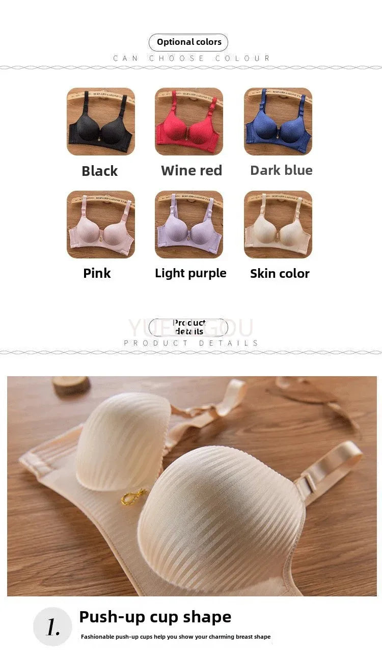 2024 New Girl's 8cm thickened Bra Steamed Bread Cup Adjustable Underwear No Mark No Steel Ring Breast Lingerie push up Bras