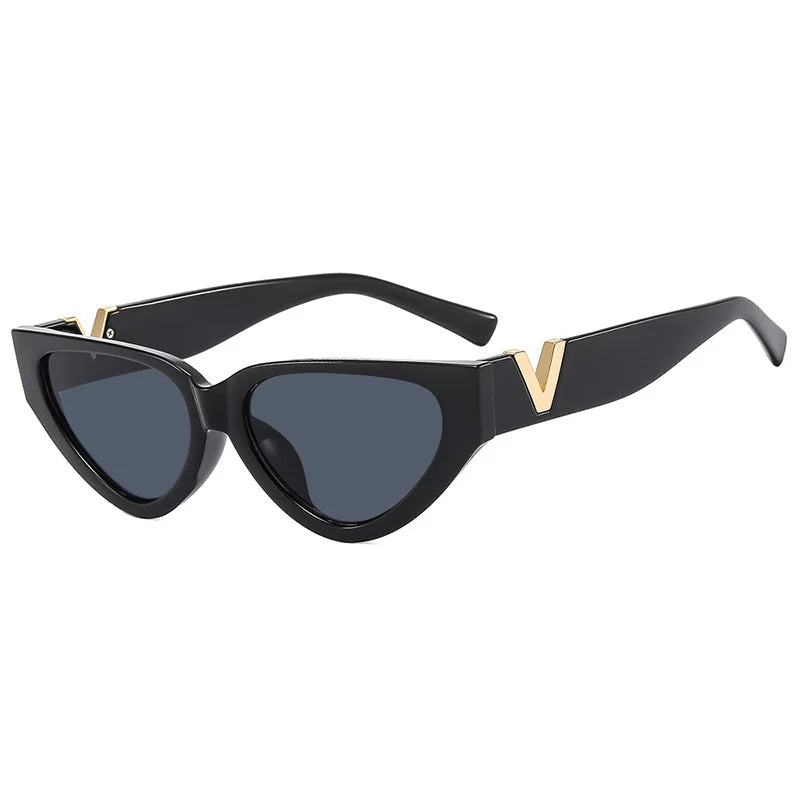 Luxury Vintage Cat Eye Sunglasses - Designer Fashion UV400 Women