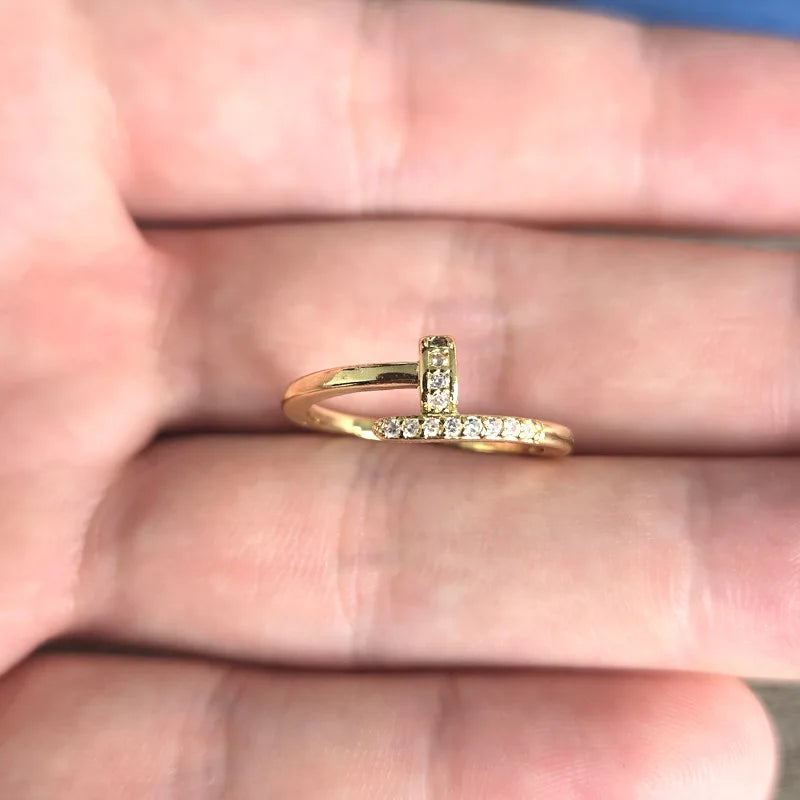 European and American open nail children's niche high-end ring personality cold wind rings