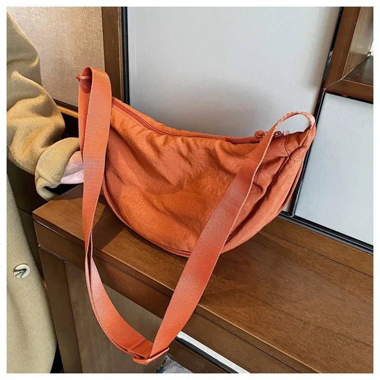 Casual Nylon Crossbody Bag for Women Designer Shoulder Bags Large Capacity Tote Lady Travel Shopper Bag Female Purses 2024