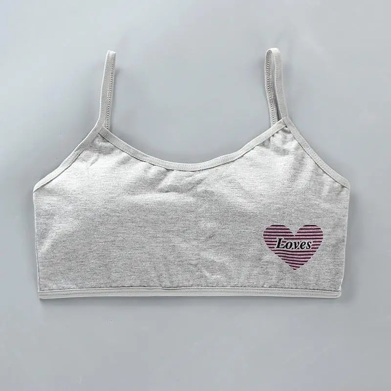 Teenage Girls Training Bras - Cotton Soft Sports Bra 8-16 Years