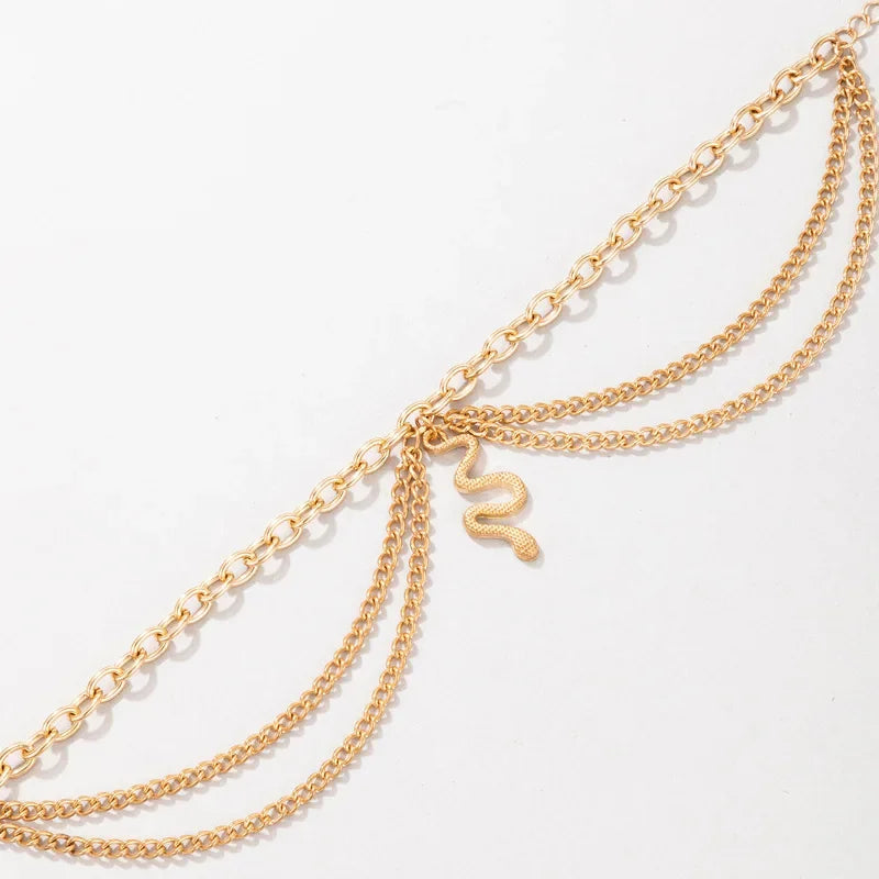 Classic Snake Multi-layer Anklet For Women Starfish Heart Shell Sexy Chain On Foot Leg Female Ankle Bracelet Beach Jewelry