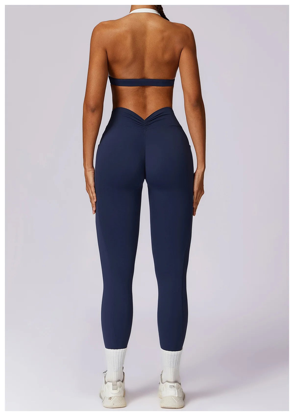 2Pcs Gym Set Women Workout Backless Yoga Suit Women Quick Dry Running Legging Fitness Bra Short-sleeved Shirt Sports Suit Female