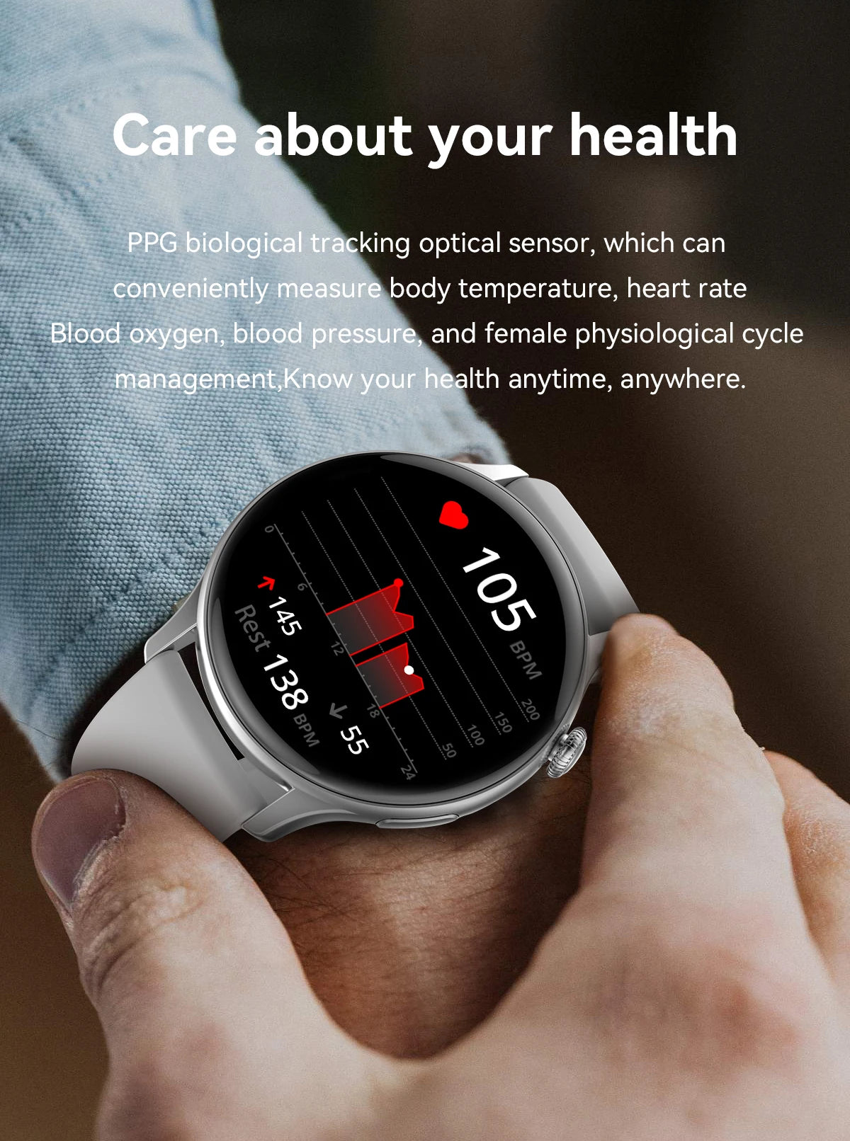 New Smart Watch Women 466*466 AMOLED Screen Always Display Time NFC Bluetooth Call Fashion IP68 Waterproof Sports Men Smartwatch