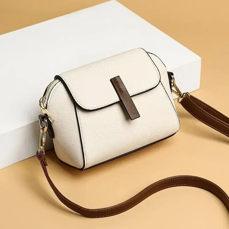 Luxury Designer Solid Color Women's Small Handbag Fashion Shoulder Messenger Bag Ladies Pu Leather Shell Crossbody Bag Bolsas