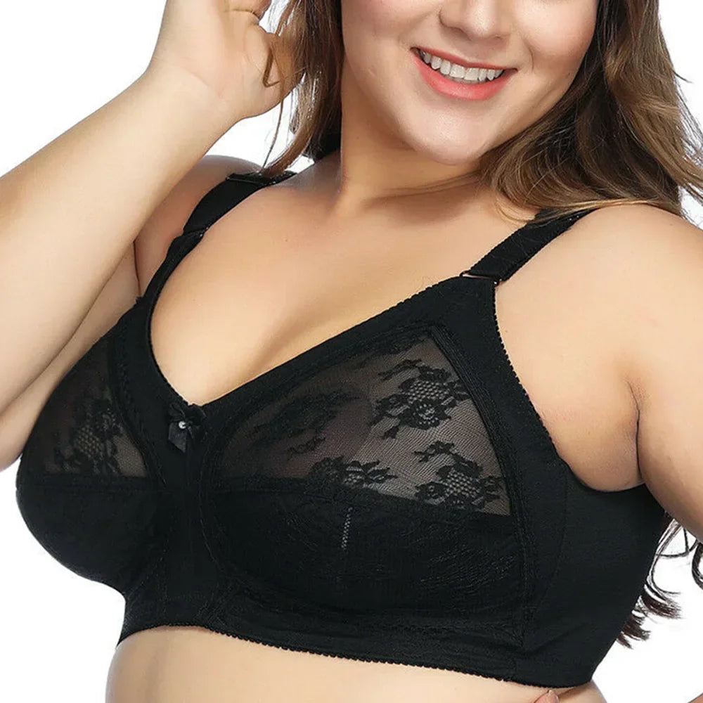 Big Minimizer Bras - Large Size Lace Wireless Full Coverage