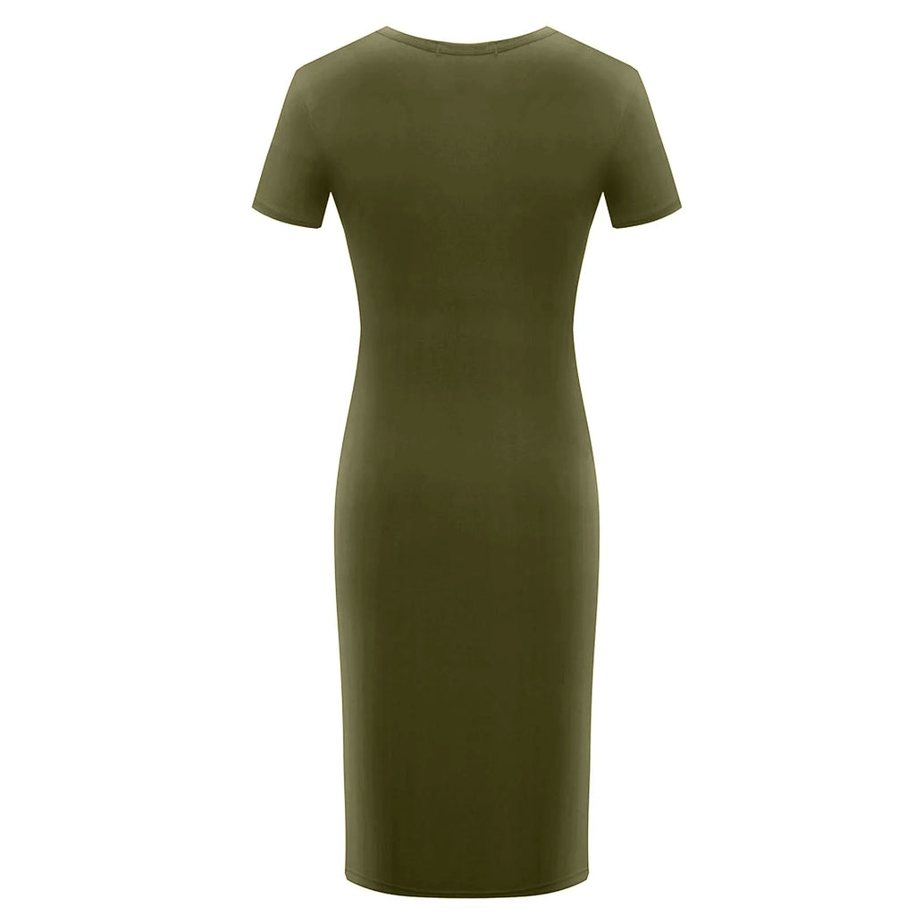 Summer Dress High Stretch Tank Robe Solid Short Sleeve Casual Slim Long Pencil Dress Women Sexy Maxi Dress Elegant Thin Vestido