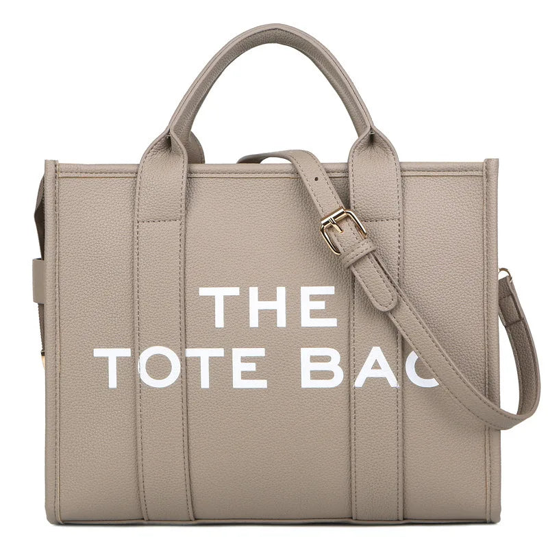 New Solid Color PU leather Women Tote bag Casual and large capacity High Quality handbag For women daily Commuter shoulder bag