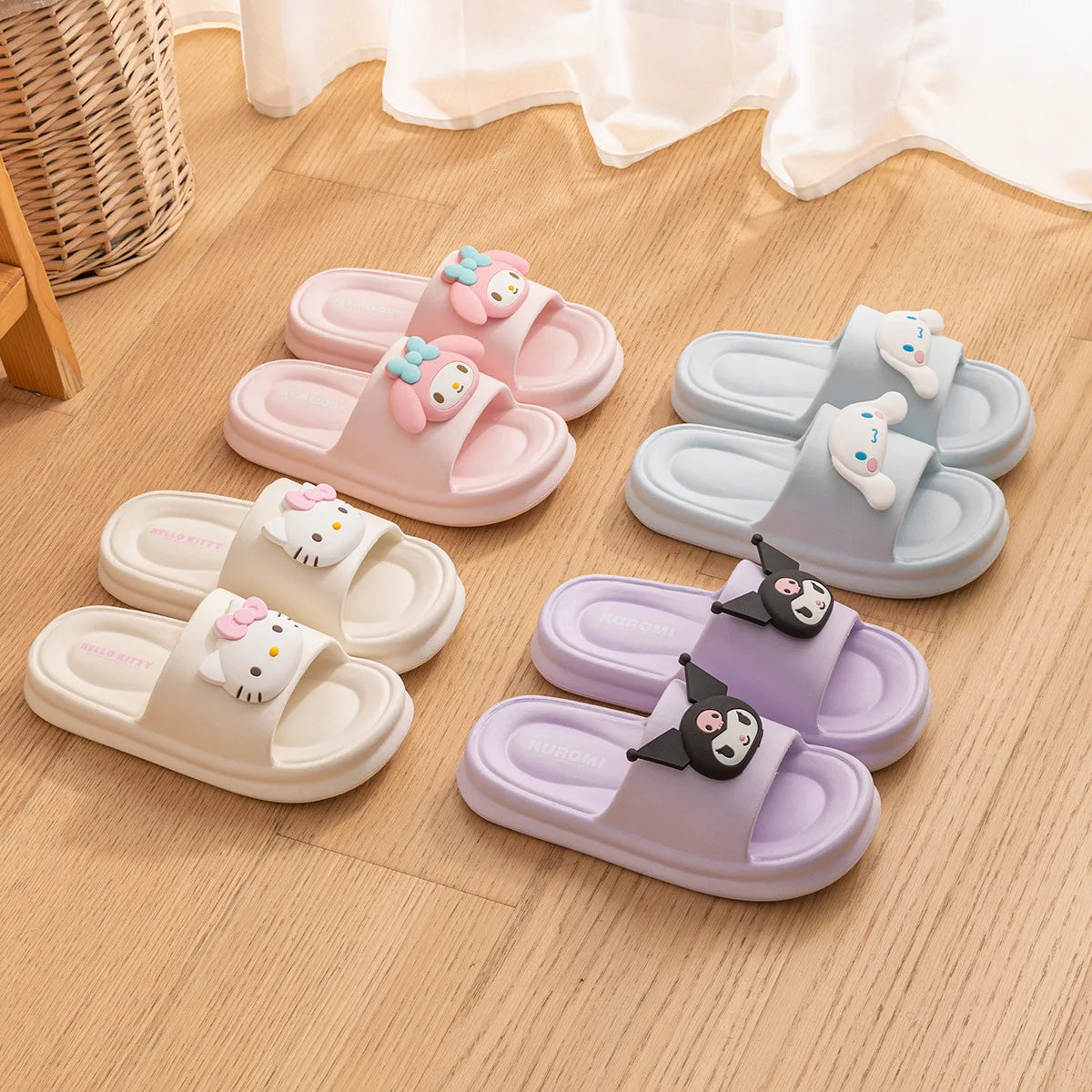 Super Soft EVA Cartoon Slippers - Thick Cushion Cute Indoor Outdoor Slides