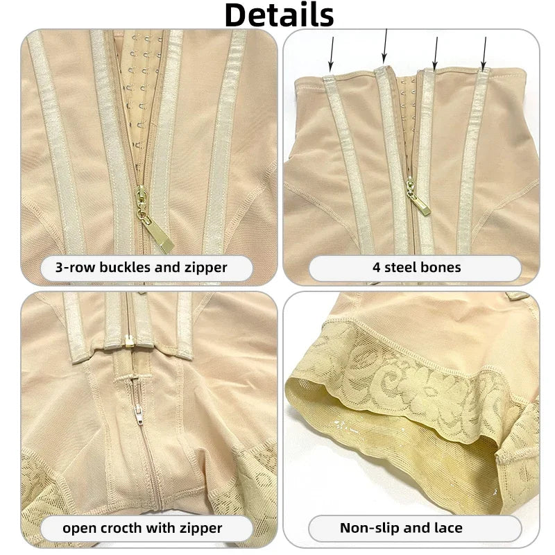 Fajas Colombian Shapewear - High Compression Waist Trainer Shorts
