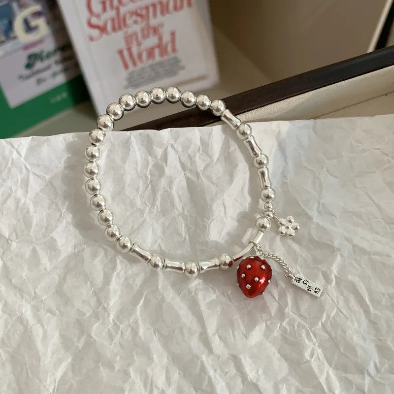 VENTFILLE 925 Sterling Silver Double Layer Pearl Bracelet for Women Girl Design Bead Korean Jewelry Dropshipping