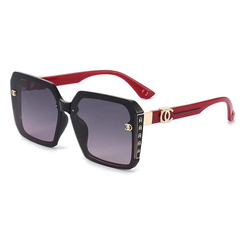 Fashion Oversized Square Vintage Sunglasses - Brand Designer UV400