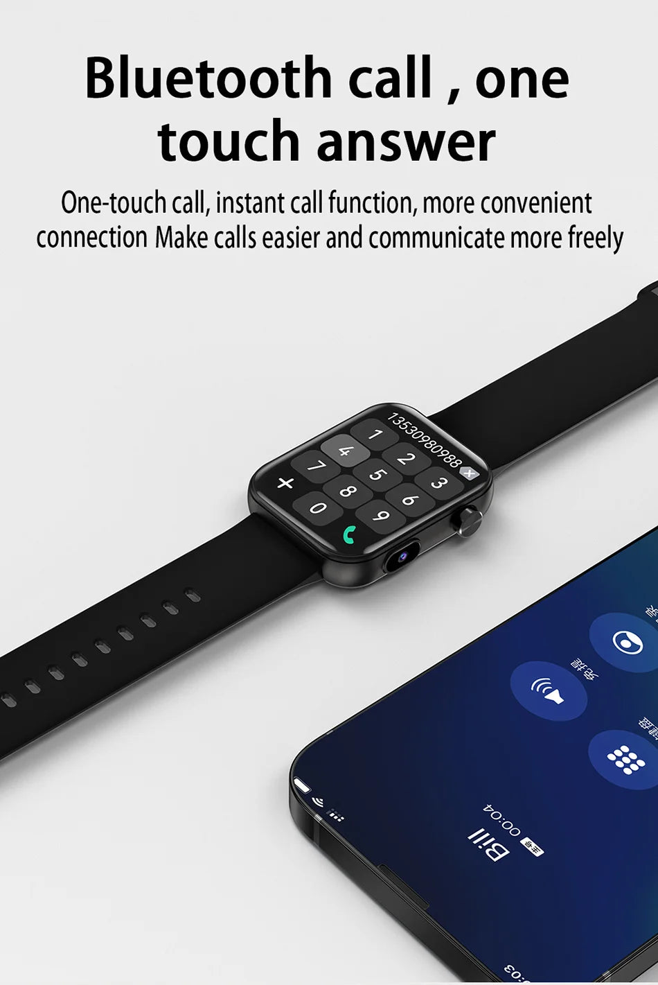2025 Smart Watch Camera - Health Monitor Fitness Waterproof Bluetooth