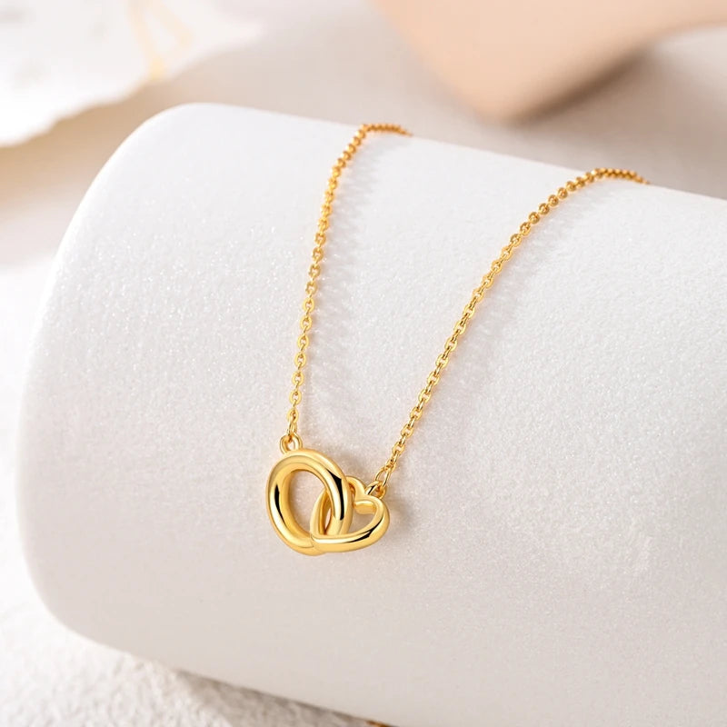 S925 Sterling Silver Minimalist Cross Necklace for Woman Personality Chain Shining Gold Color Party Necklaces for Women Jewelry
