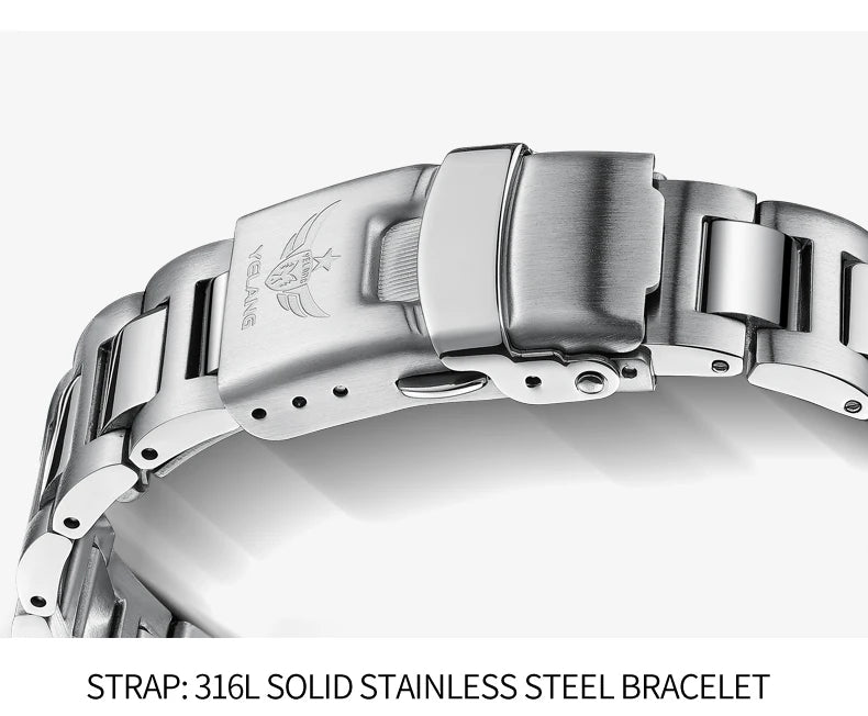 Yelang V1214 Solar Watch - Japan Eco-Drive Sapphire 100M Waterproof
