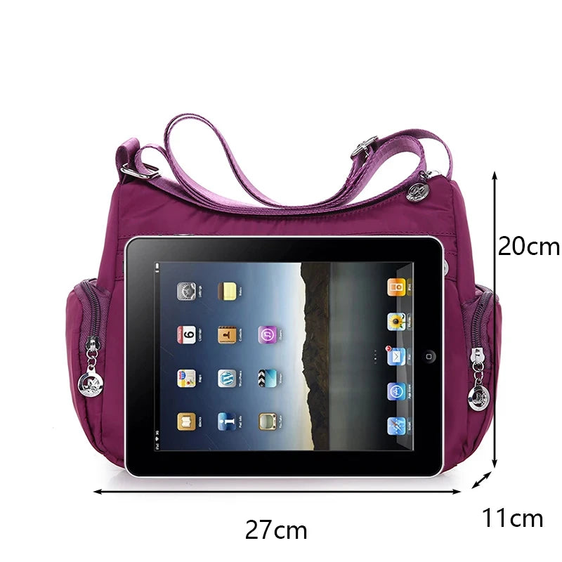 Crossbody for Women Waterproof Tote Casual Nylon Purse Handbag RFID Lightweight Messenger Bag