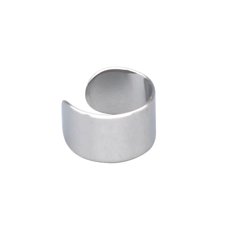 Korean Men's Ear Cuff Fashion Titanium Steel Clip Earrings For Men Single Ear Clips Without Pierced Ears Stainless Steel Jewelry