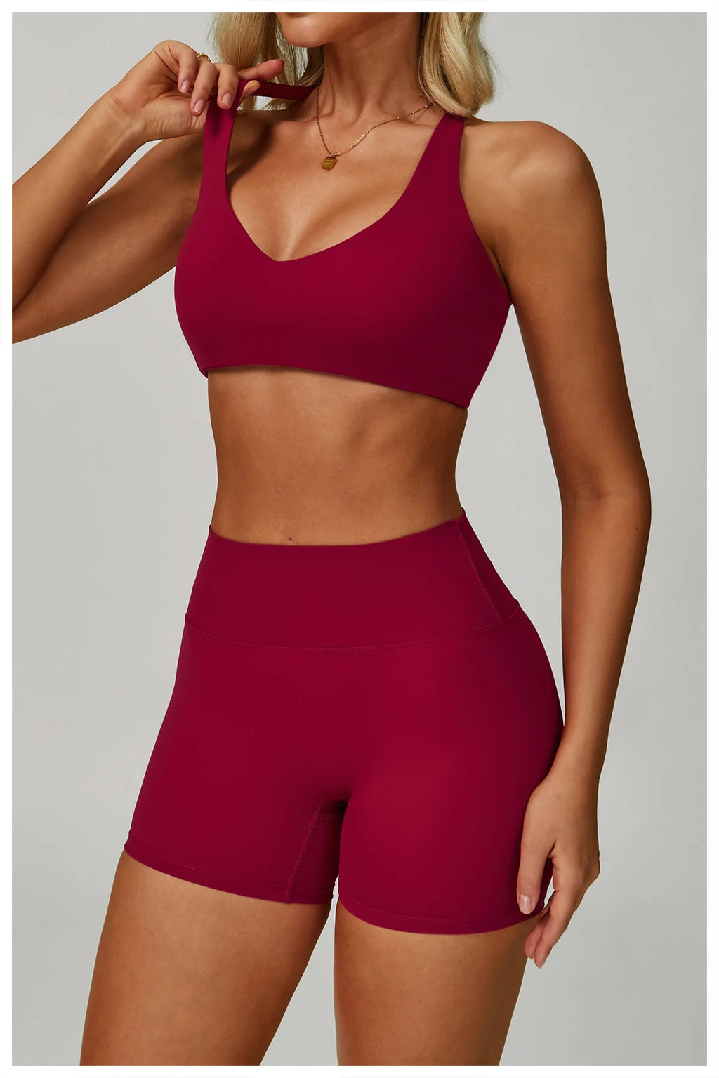 2-3PCS Yoga Suit Women Tracksuit Sports Bra High Waist Leggings Shorts Outfit Gym Set Fitness Push Up Workout Clothes Sportswear