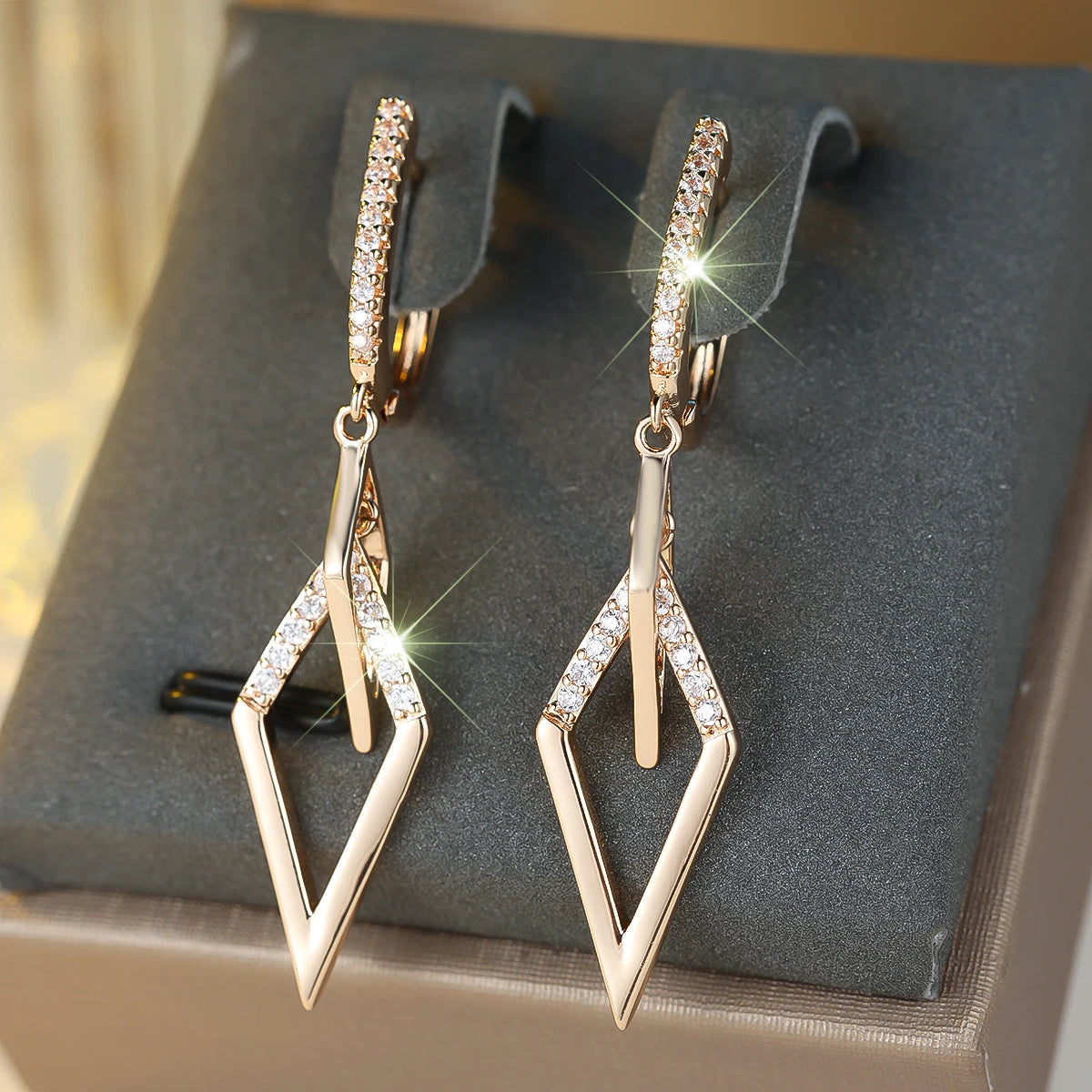Luxury White Zircon Hoop Earrings - Small Round Gold Wedding Jewelry