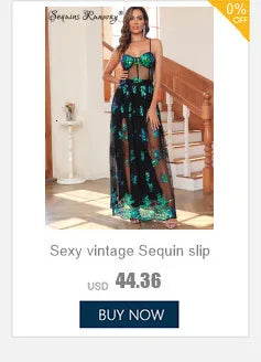 Black Backless Tassel Sequin Dress - Summer Party Evening Gown