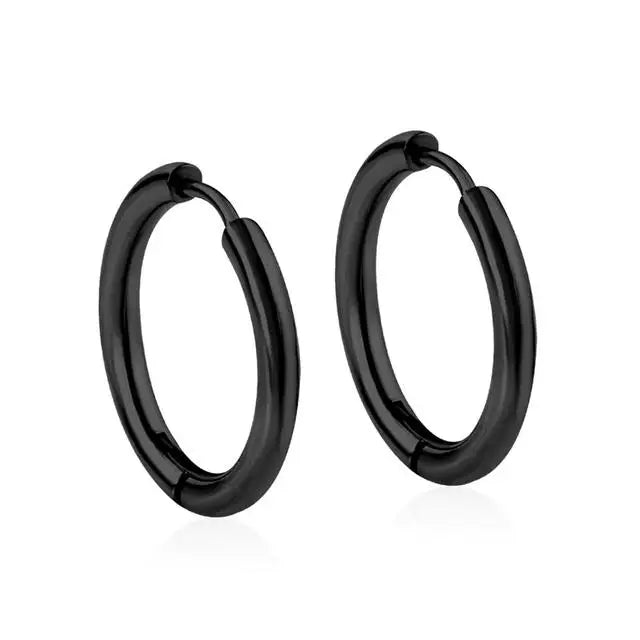 10/20Pcs Minimalist 316L Stainless Steel Small Hoop Earrings For Women Man Classic Round Earrings Fashion Ear Piercing Jewelry