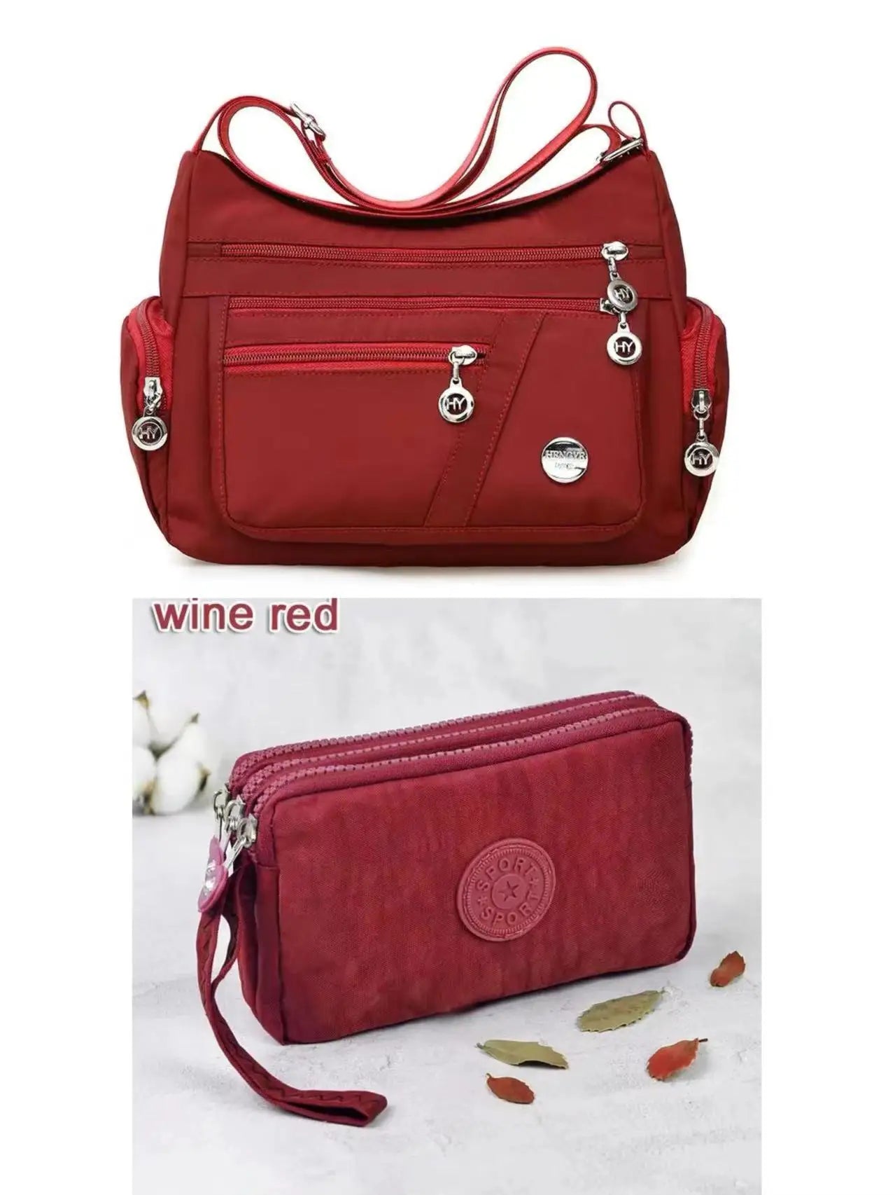 Crossbody for Women Waterproof Tote Casual Nylon Purse Handbag RFID Lightweight Messenger Bag