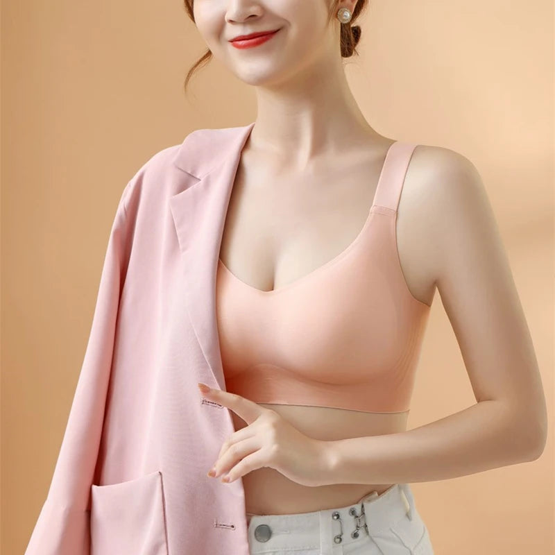 Beautiful Back Large Size Bra - Seamless Push-Up Wire-Free