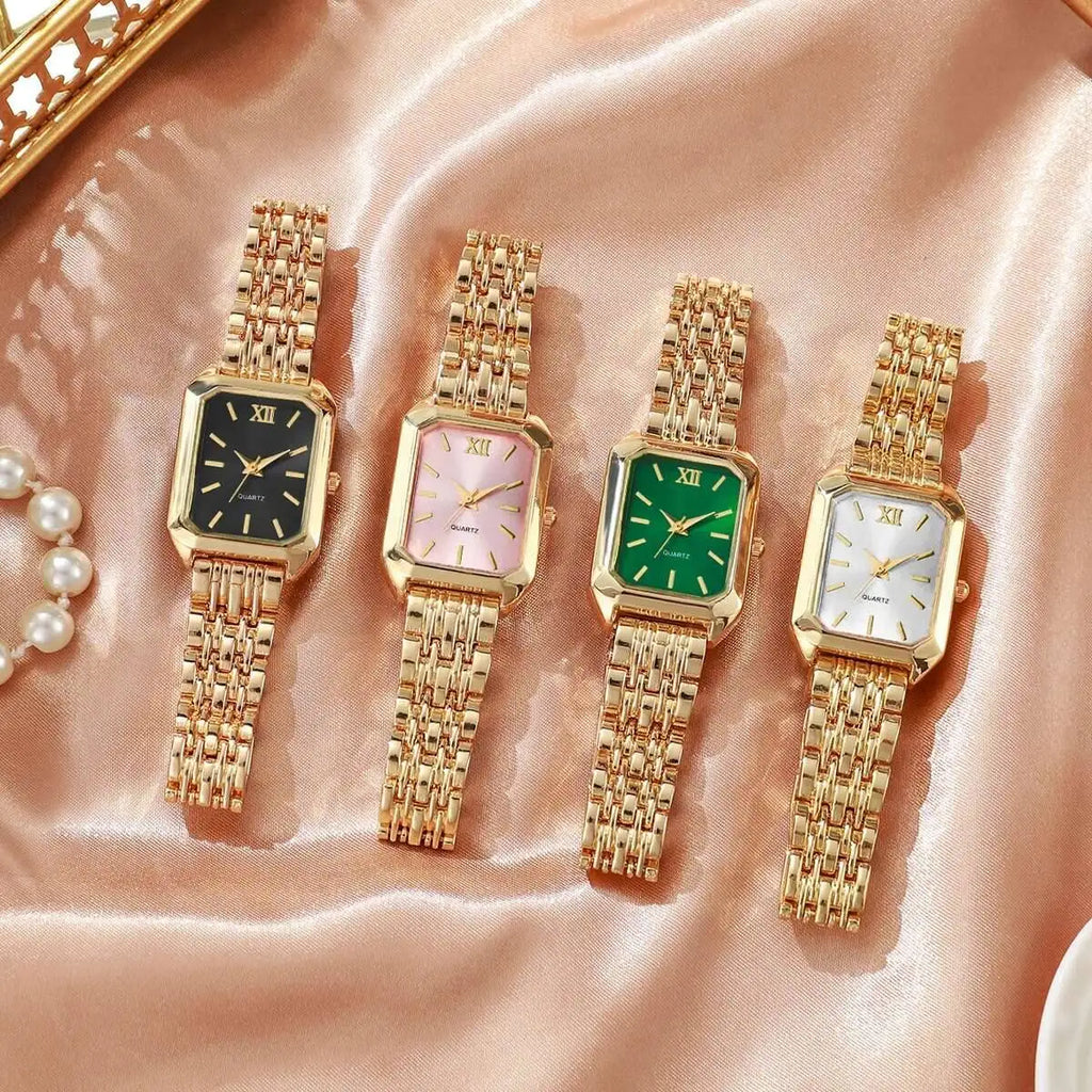 Fashion Rectangle Quartz Watch - Luxury Analog Wristwatch Gift