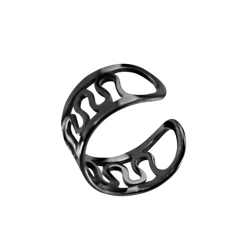 Korean Men's Ear Cuff Fashion Titanium Steel Clip Earrings For Men Single Ear Clips Without Pierced Ears Stainless Steel Jewelry