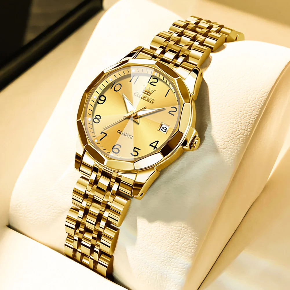 OLEVS Elegant Fashion Women's Watch - Luxury Waterproof Luminous Date