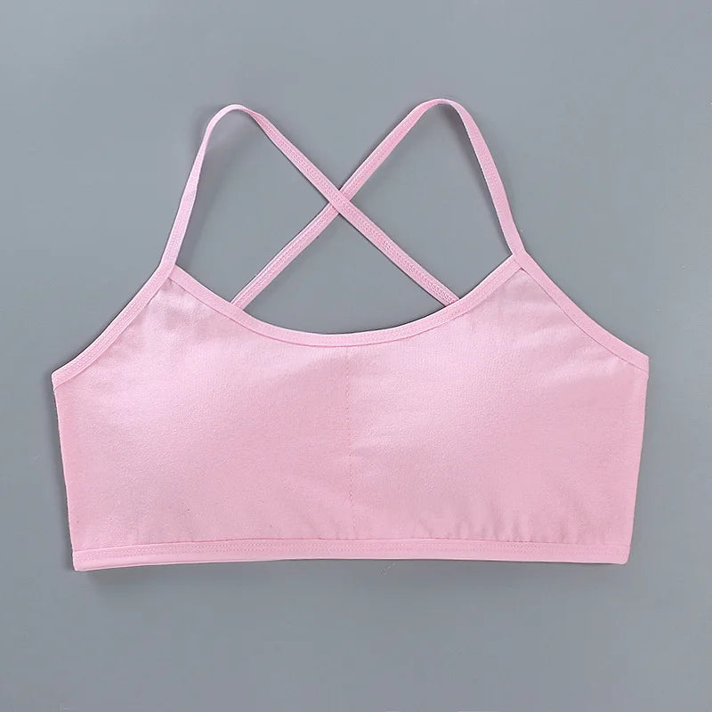 Teenage Girls Training Bras - Cotton Soft Sports Bra 8-16 Years
