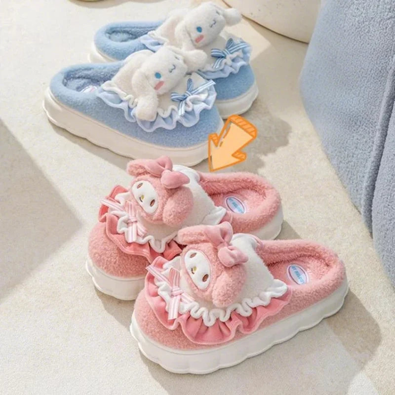 Super Cute Kawaii Character Slippers - Indoor Anti-Slip Cartoon Slides