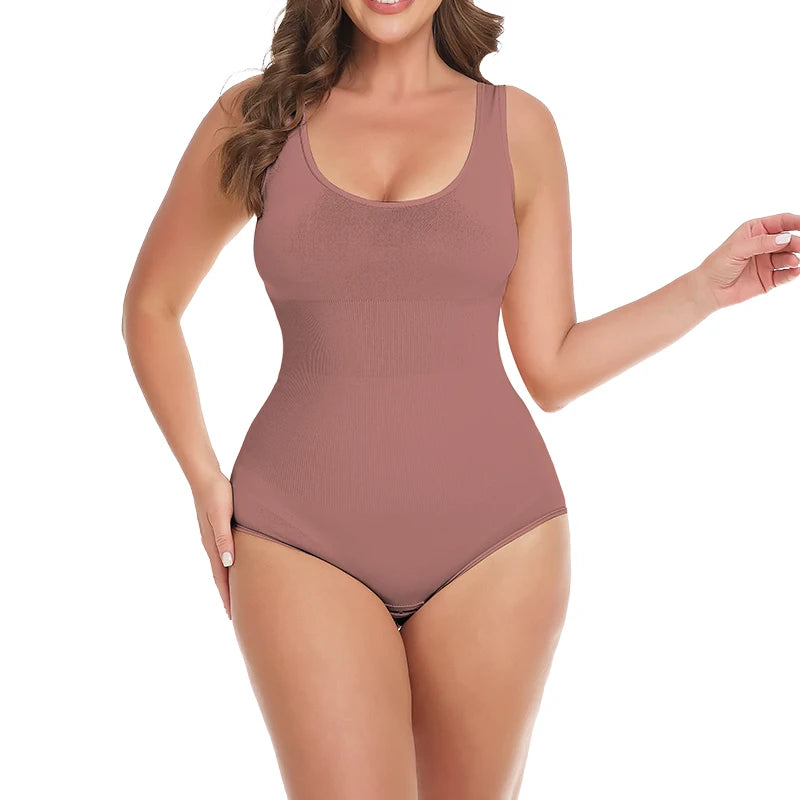 Bodysuit Shapewear - Tummy Control Butt Lifter Low Neck Jumpsuit