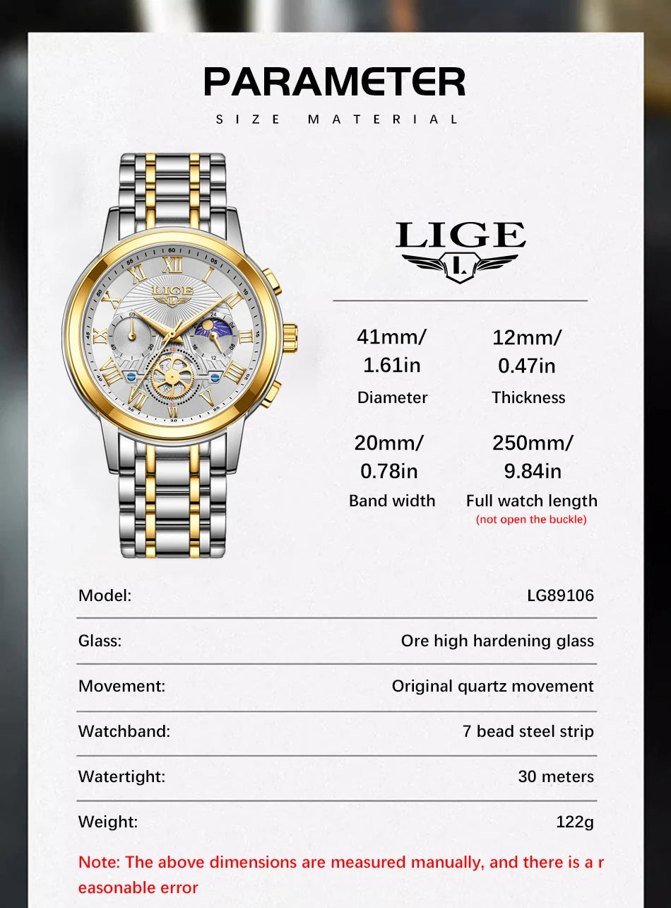 2024 LIGE Top Luxury Women Watch Creative Steel Women's Bracelet Wrist Watches Ladies Fashion Waterproof Female Relogio Feminino