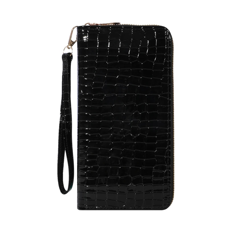 Classic Wallet, Large Capacity Clutch Purse With Zipper, Card Holder With 8 Slots And Multiple Compartments, Elegant Hand Clutch