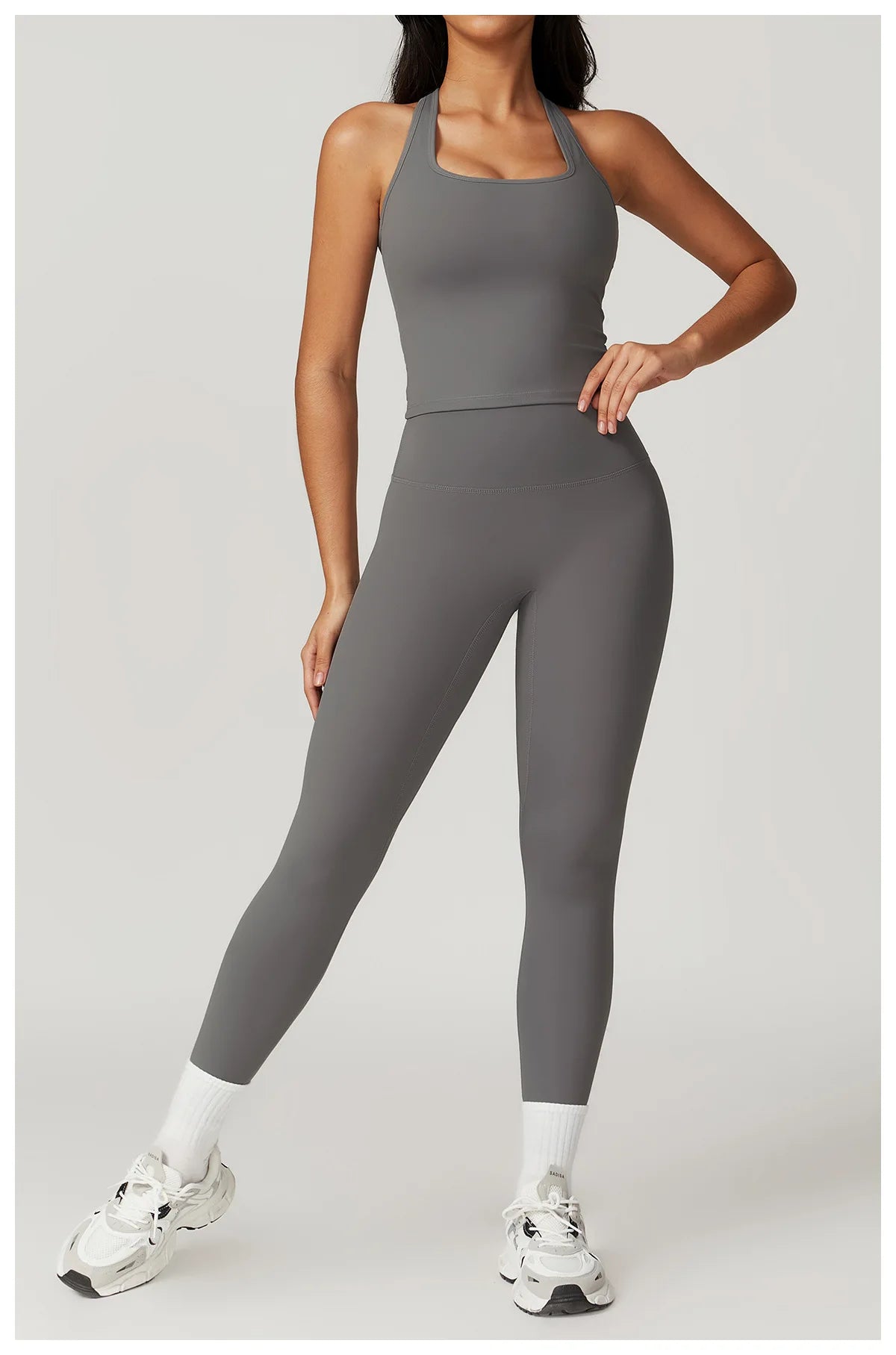 BIANHUI Gym Clothes Woman Brushed Cotton Racerback Sports Vest for Women Tight-Fitting Quick-Dry Casual Fitness Top Yoga Wear
