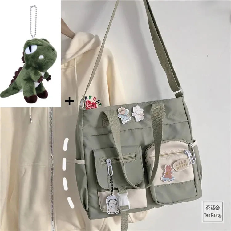 Waterproof Canvas Women Handbags Shoulder Bags Nylon Ladies Tote Messenger Bag Oxford Handbag Crossbody Bags for Girls Satchels