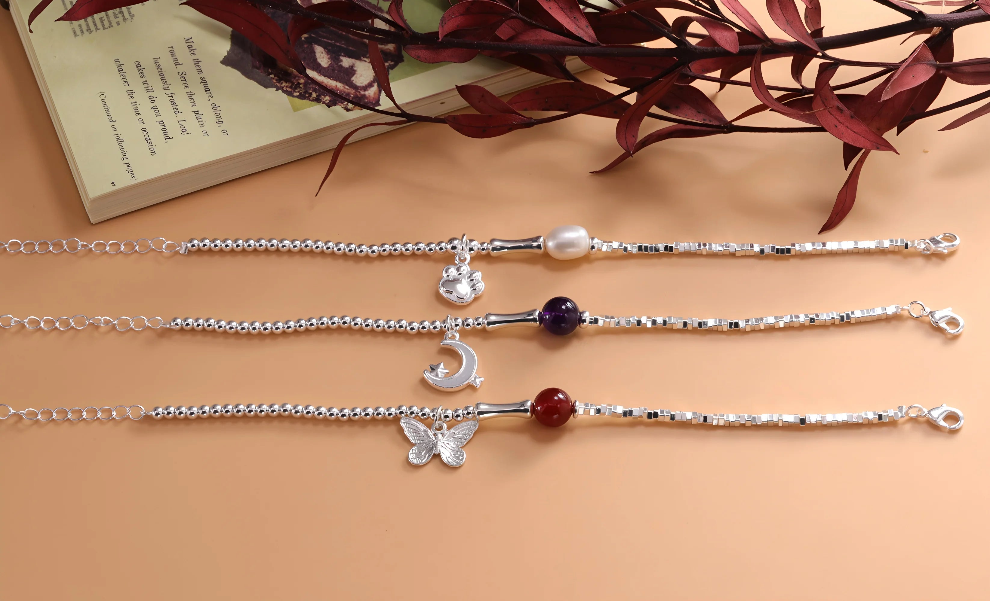 VENTFILLE 925 Sterling Silver Double Layer Pearl Bracelet for Women Girl Design Bead Korean Jewelry Dropshipping