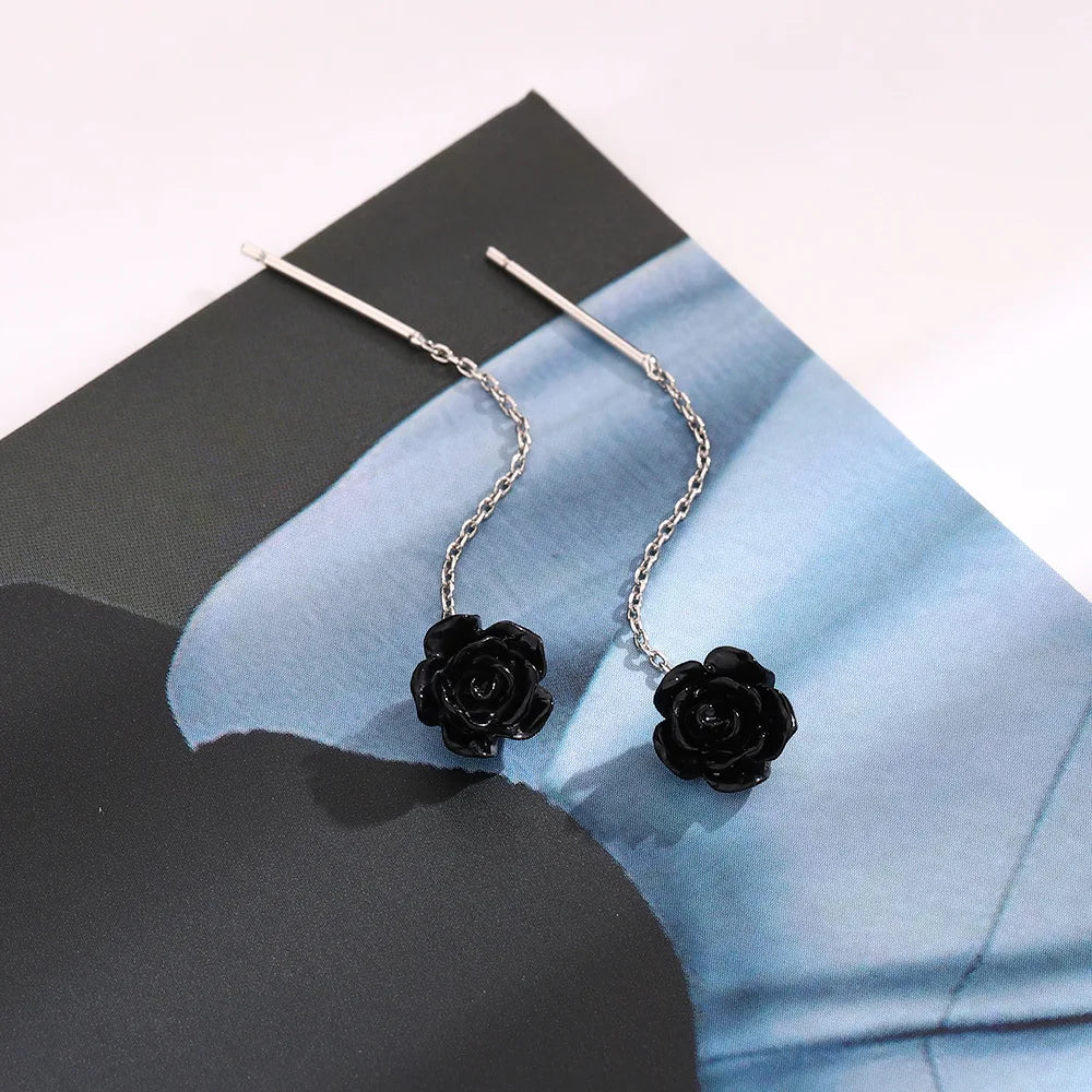 French Luxury Sweet Romantic Long Zircon Tassel Twisted Earrings for Women Temperament Wedding  Banquet Jewelry Gift