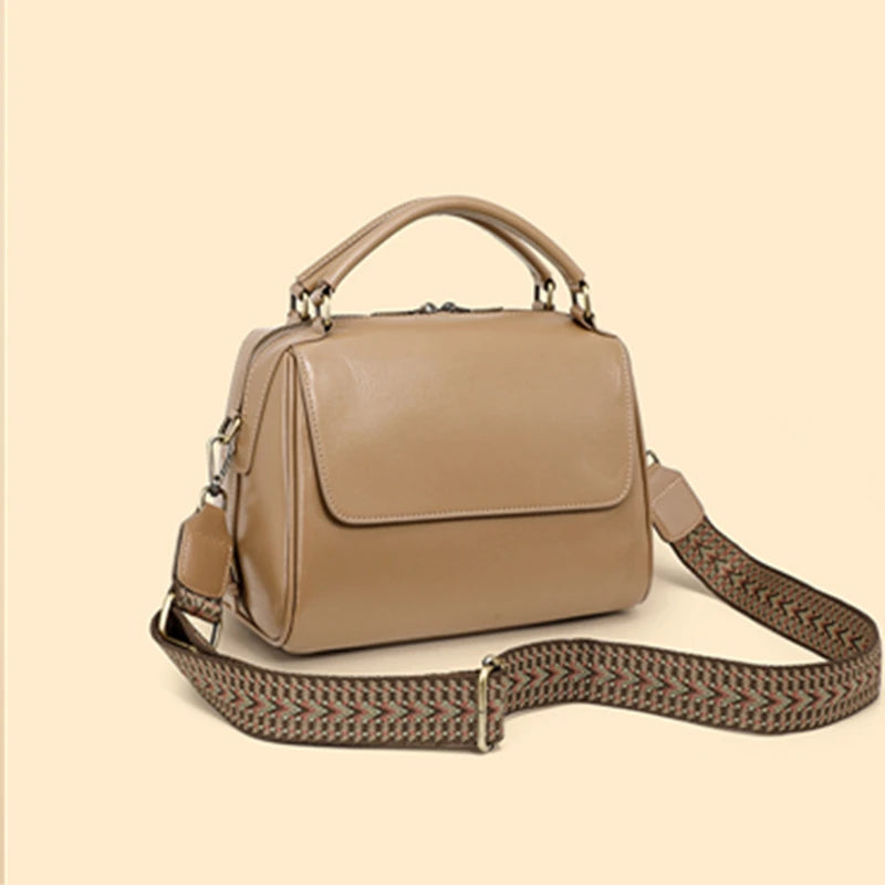 Toptrends 100% Genuine Leather Boston Shoulder Crossbody Bags For Women 2025 Luxury Designer Pillow Tote Satchel Ladies Handbags