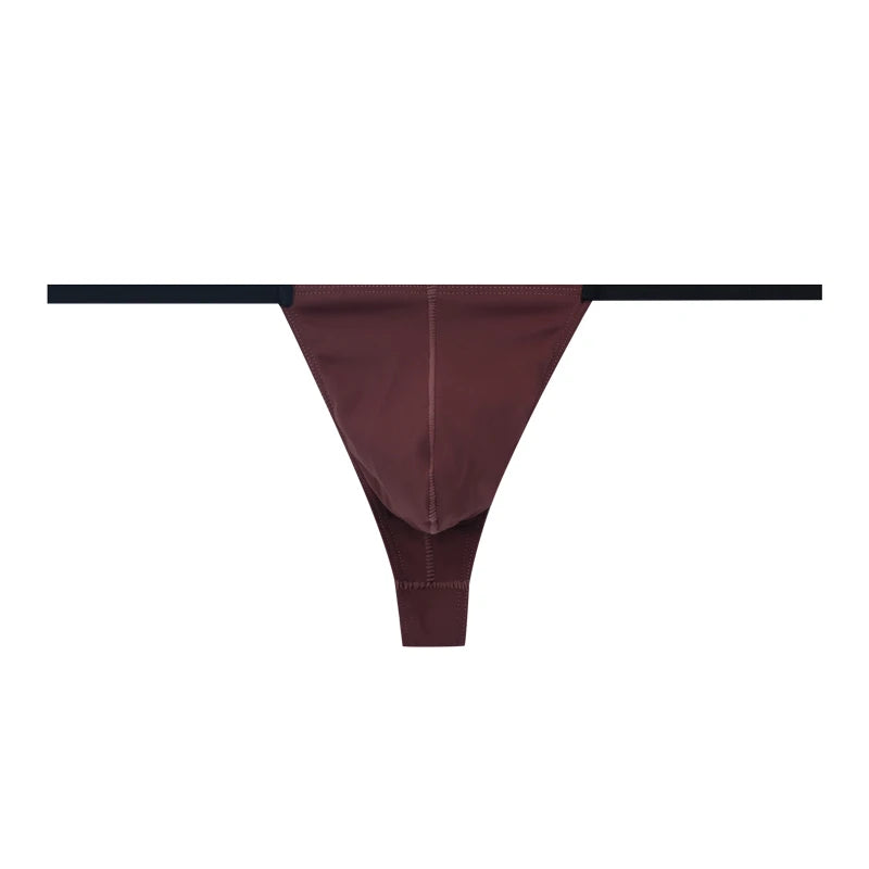 Multi size Comfortable  high stretch sports Thong men's T-pants Mens Sexy T Back  Men Brief Underwear Ribbed Pants Sexy T-Shaped