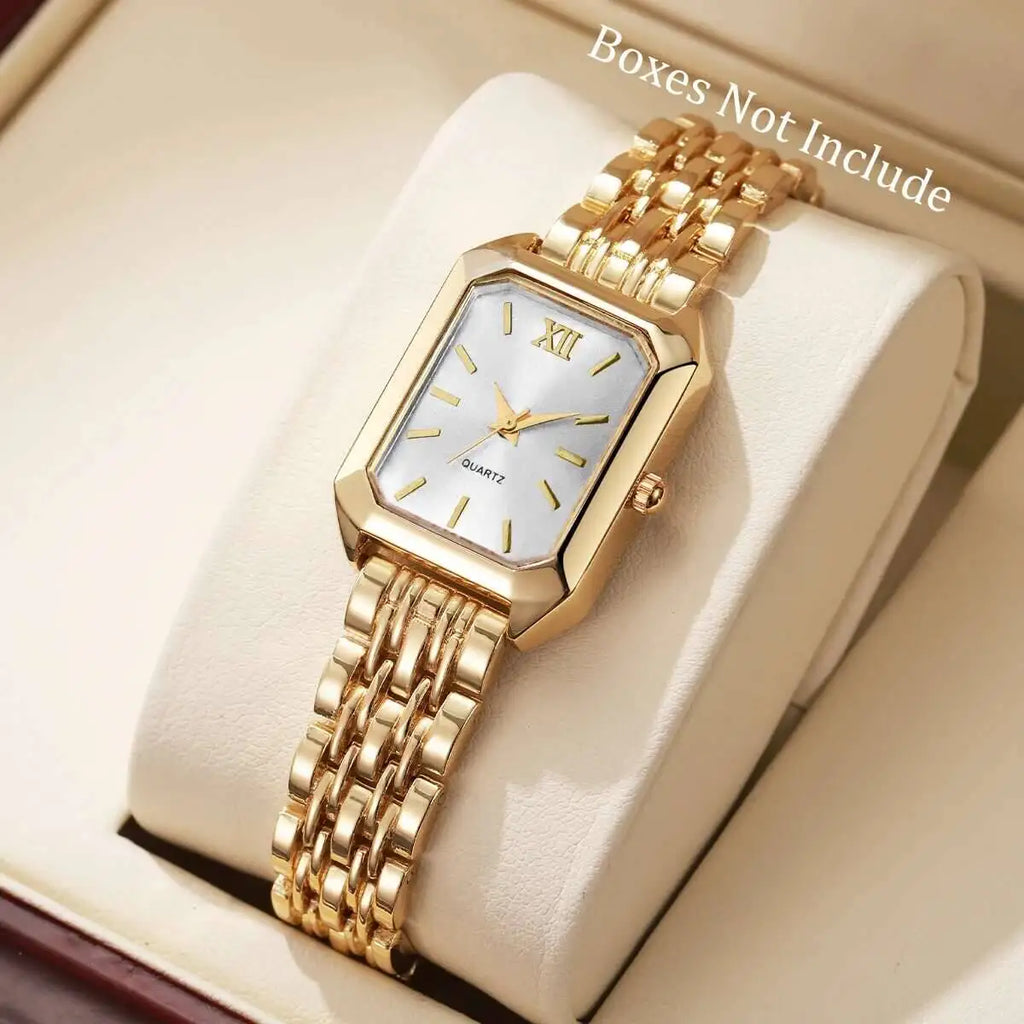 Fashion Rectangle Quartz Watch - Luxury Analog Wristwatch Gift