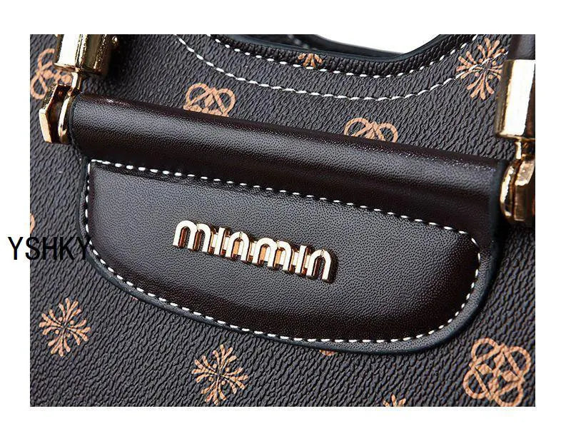 New brand shoulder Bag leather  Women's luxury designer handbag for 2024 women European and American retro cross body Tote bags