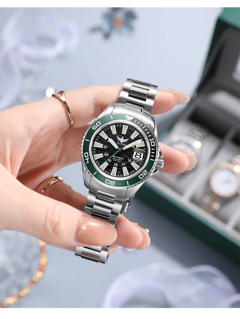 Yelang V1214 Solar Watch - Japan Eco-Drive Sapphire 100M Waterproof