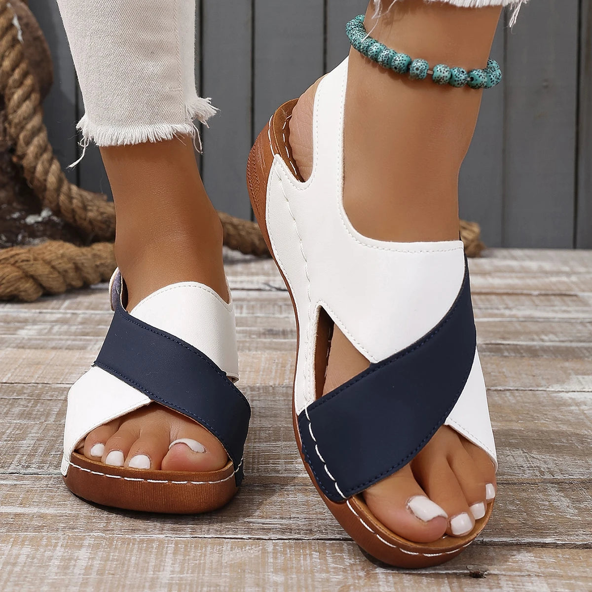 Summer Plus Size Women Sandals - Wedge Party Walking Shoes